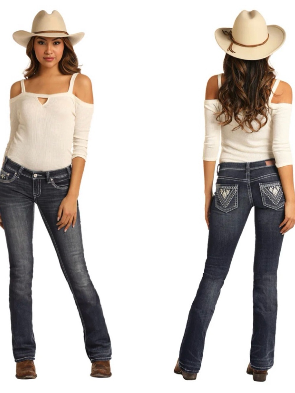 Rock & Roll Cowgirl Jeans Women’s 27 Dark Wash Rival Low Rise Bootcut LIKE NEW!